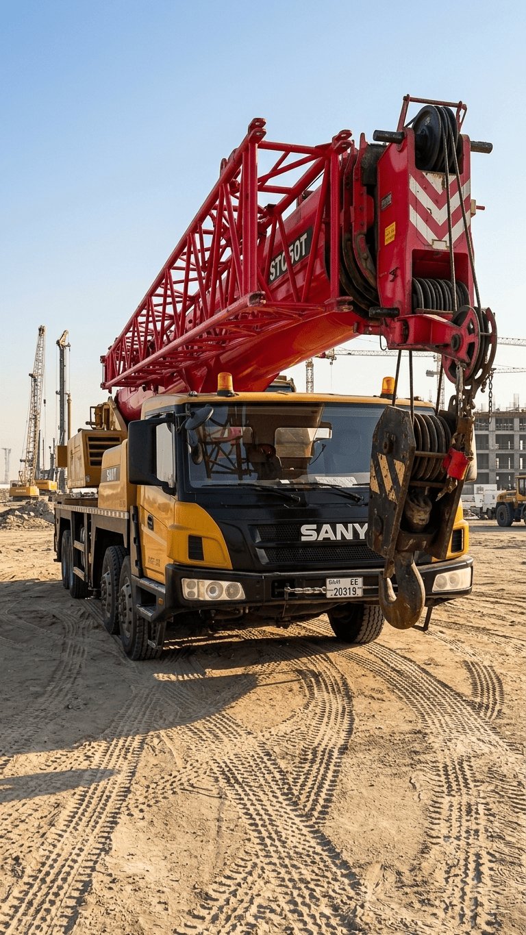 Mobile Crane Rental for Steel Erection Support