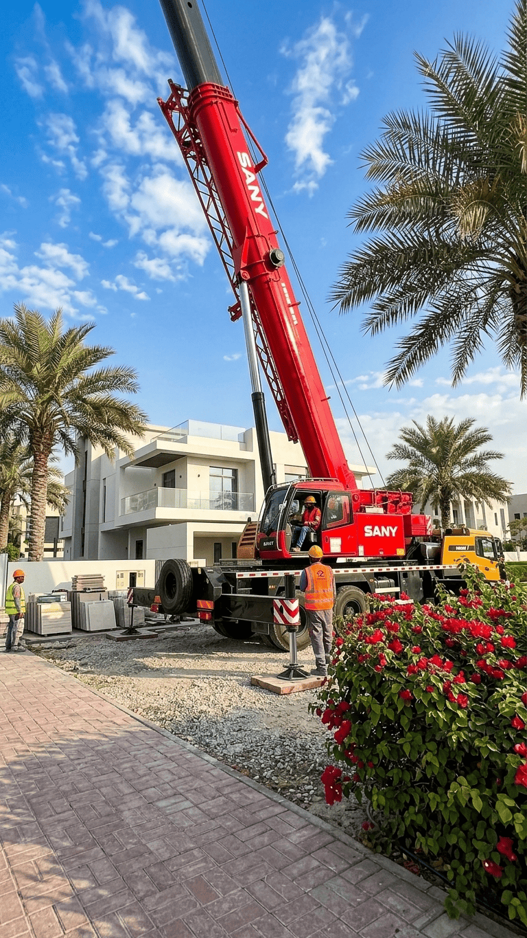 Mobile Crane Rental for Steel Erection Support